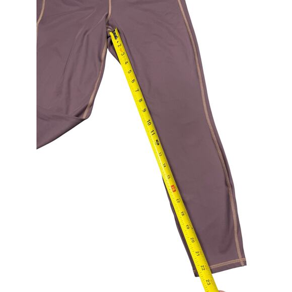 Athleta Mauve High Rise Leggings Size Medium 25” Inseam - Picture 3 of 7